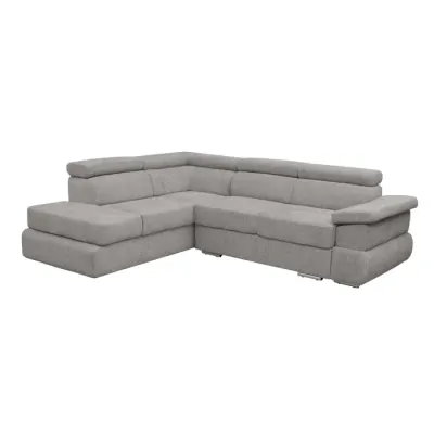 Coltar extensibil TIVOLI 2S3, cu arcuri si lada depozitare, colt stanga, bej inchis, 285x225x90 cm