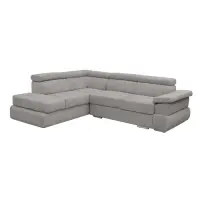 Coltar extensibil TIVOLI 2S3, cu arcuri si lada depozitare, colt stanga, bej inchis, 285x225x90 cm