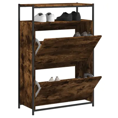 Gossi pantofar, stejar fumuriu, 75x34x112 cm, lemn compozit
