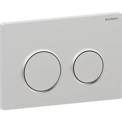 Clapeta actionare dubla rezervor wc, crom mat cu inel de design crom lucios, Geberit Omega20