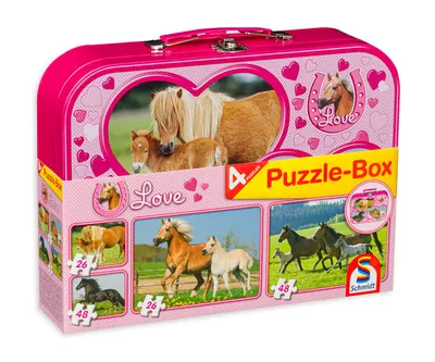 Puzzle Schmidt 4 în 1 - Cai