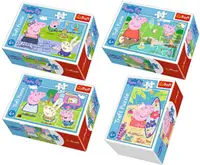 Mini puzzle Trefl din 54 de piese - Ziua fericita a purcelusei Pepa, sortiment