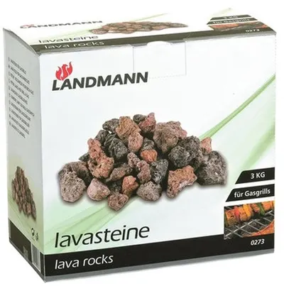 Pietre de lavă pentru grătar pe gaz Landmann - 0273, 3 kg