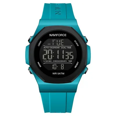 Ceas Bărbați Naviforce 7117 Albastru - Funcții Multiple, Design Sport, Rezistent la Șocuri, Rezistent la Apă 5ATM