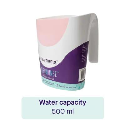 Cana pentru clatire Clevamama pink 3526