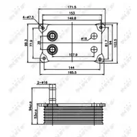 Radiator ulei, ulei motor NRF 31071