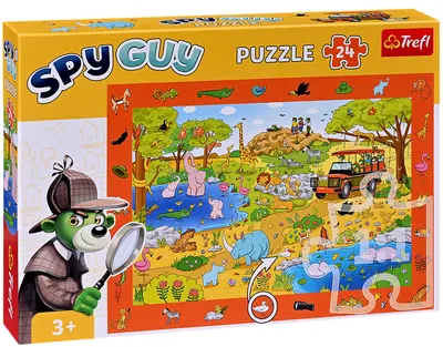 Puzzle Trefl din 24 de piese - Spy Guy, Safari