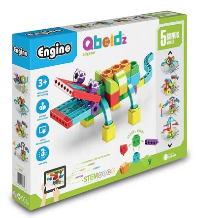 5 în 1 Engino Qboidz - Aligator