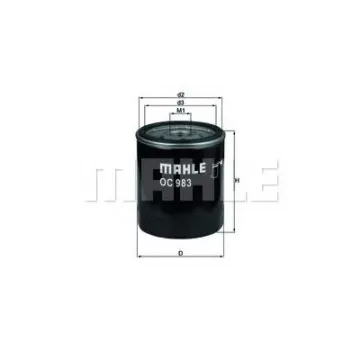 Filtru ulei MAHLE ORIGINAL OC 983