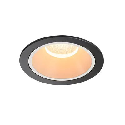 Spot incastrat, NUMINOS XL Ceiling lights, black Indoor LED recessed ceiling light black/white 2700K 20° gimballed, rotating and pivoting