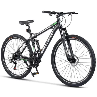 Bicicletă MTB cu suspensie integrala Matador 21v Negru/Verde