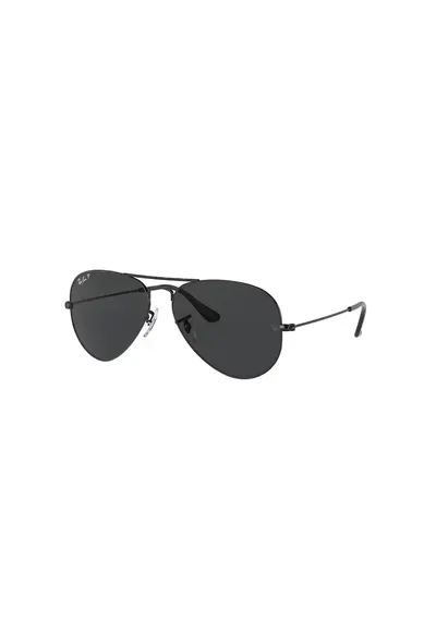 Ochelari de soare aviator unisex cu lentile polarizate - Negru