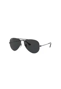 Ochelari de soare aviator unisex cu lentile polarizate - Negru