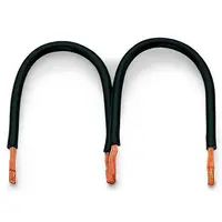 Wire commoning chain; insulated; 3 connections; 2 x 120 mm; black