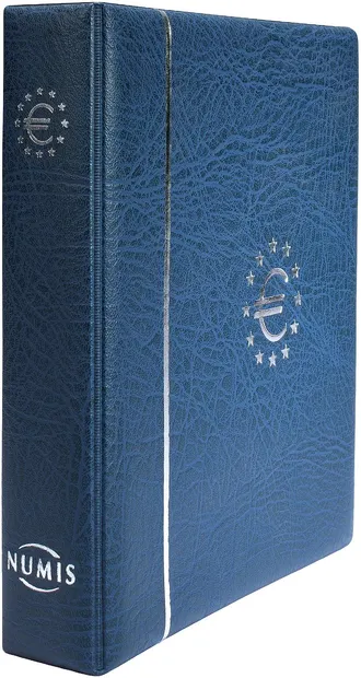 Album pentru monede euro Leuchtturm1917 - Numis, albastru