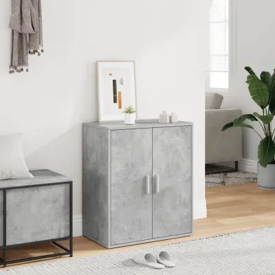 vidaXL Pantofar, gri beton, 60x35x70 cm, PAL