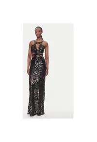 Rochie dama 78PAO951 J0222 - Poliester - Negru - Negru