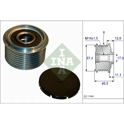 Sistem roata libera, generator INA 535 0069 10