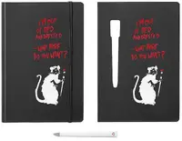 Carnețel Pininfarina Banksy Collection - Rat Black, A5, cu creion interminabil Primina