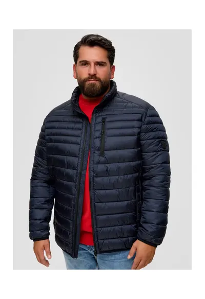 Jacheta matlasata barbati big size fara gluga - croiala Regulr fit - Bleumarin - Bleumarin