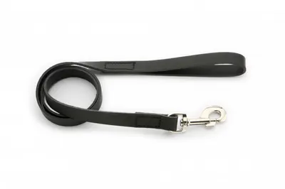 Lesa din piele, neagra, rezistenta, lungime 1.3 m, grosime 2 cm