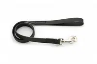 Lesa din piele, neagra, rezistenta, lungime 1.3 m, grosime 2 cm
