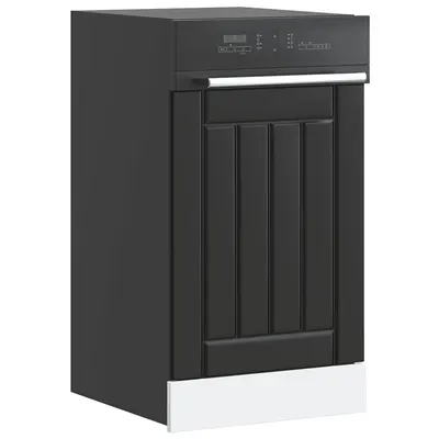 Gossi panou pentru masina de spalat vase „lucca” lemn negru prelucrat
