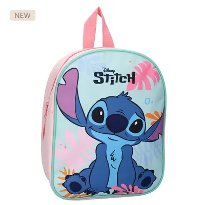 Ghiozdan copii, 29x22x9 cm, cu un compartiment, multicolor, bretele ergonomice, intarite si ajustabile, Cuteness Overload, Stitch Engros