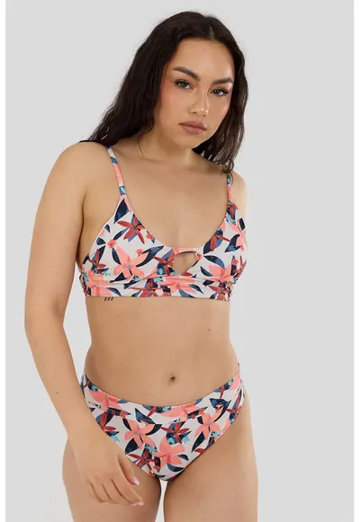 Sutien bralette de baie cu bureti detasabili Sahara - Multicolor