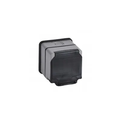 Adaptor Mosaic - Plexo 66 - 3 module - semi transparent lid - gri