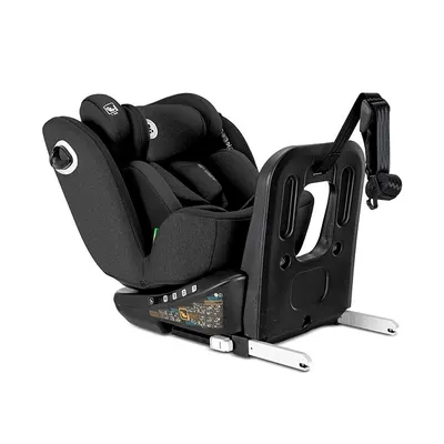 Scaun auto pentru copii Lorelli Auriga Black i-Size, isofix, anti rebound bar, rotativ 360, SPS, 0 luni-12 ani, 40-150 cm