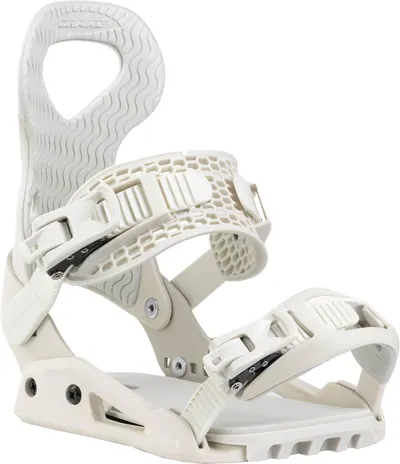 Legaturi Snowboard DRAKE Queen, Alb, Femei