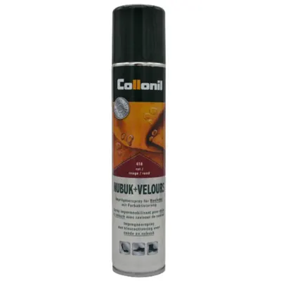 Spray pentru piele intoarsa Collonil Nubuk + Velours, 200 ml, rosu