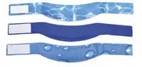 Guler racoritor pentru caini M, albastru, reglabil, 24-30 cm