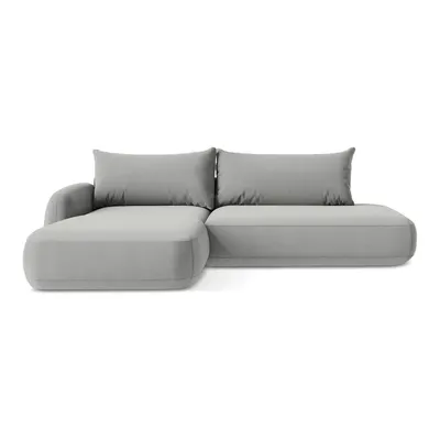 Colțar gri deschis extensibil (cu colț pe partea stângă/cu șezlong) Hale – Makamii