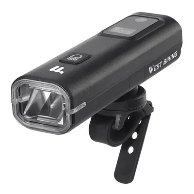Lumină bicicletă detectare lumină, afișaj digital, negru