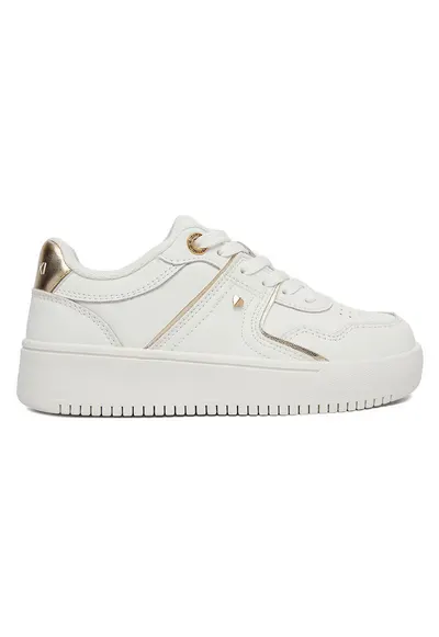 Pantofi sport copii - piele naturala - alb