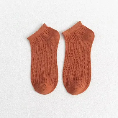 Sosete pentru dama, SS240, Portocaliu, marime universala (35-39)