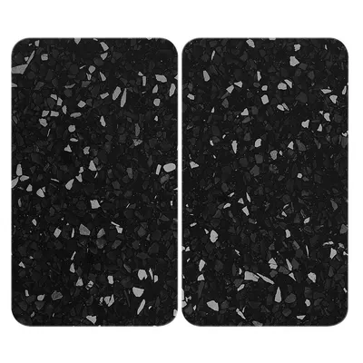 Set 2 protecții din sticlă pentru aragaz Wenko Universal, negru