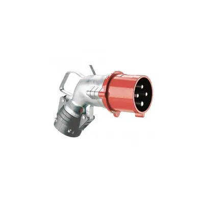 Stecher inclinat Hypra - IP44 - 380/415 V~ - 32 A - 3P+E - metal
