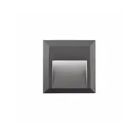 Lampa trepte PULSAR Inchis Gray ABS, AC Driver Included LED 2 Wat 160Lm 3000K or 4000K, 220-220 Volt 50Hz Beam 29 degrees -IP54