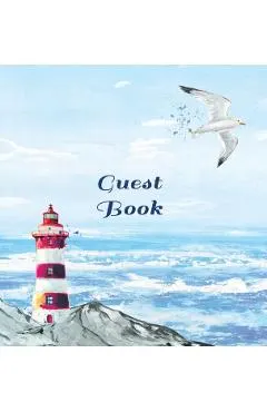 GUEST BOOK FOR VACATION HOME, Visitors Book, Beach House Guest Book, Seaside Retreat Guest Book, Visitor Comments Book.: HARDCOVER: Suitable for Beach