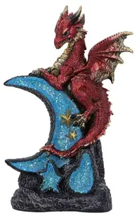 Statuetă Nemesis Now Adult: Dragons - Lunar Perch, 18 cm