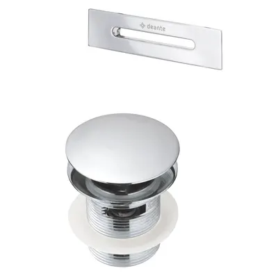 Set ventil click-clack si preaplin pentru cada crom lucios Deante