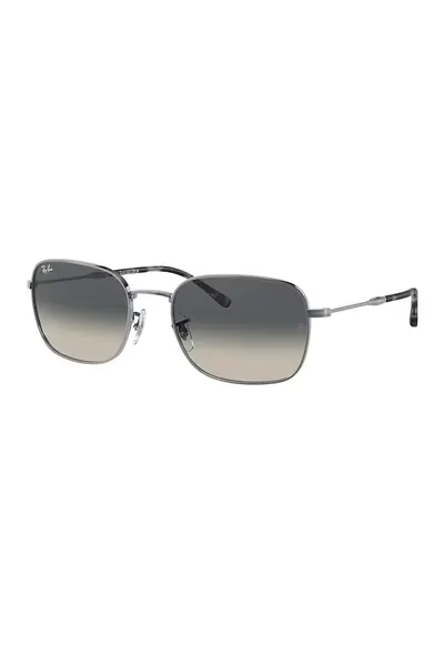 Ochelari de soare unisex cu rama metalica - Argintiu inchis