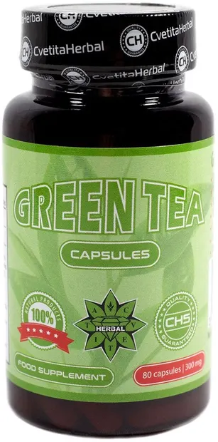 Green Tea, 300 mg, 80 capsule, Cvetita Herbal