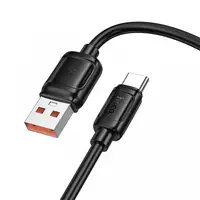 Cablu Date si Incarcare USB-A - USB-C HOCO X115, 100W, 1m, Negru