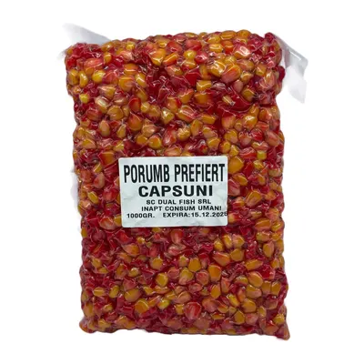 Porumb Prefiert vidat, aroma de CAPSUNI, 1 kg, Dual Fish