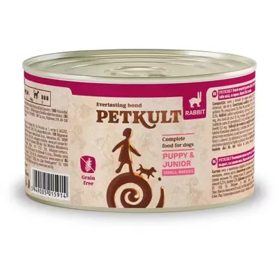 Hrana Umeda Caini, Petkult Dog Mini Junior Iepure, 185 g