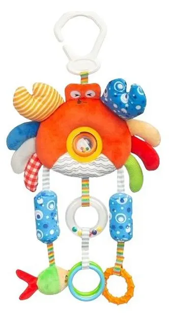 Jucărie pentru cărucior cu elemente senzoriale Sensillo - Crab